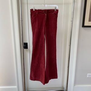Rolla’s flared red corduroy pants